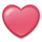 Red Heart emoji on LG